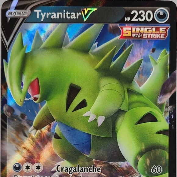 Tyranitar V 097/163 Battle Styles NM Full Art Ultra Rare Pokemon Card - Picture 1 of 2